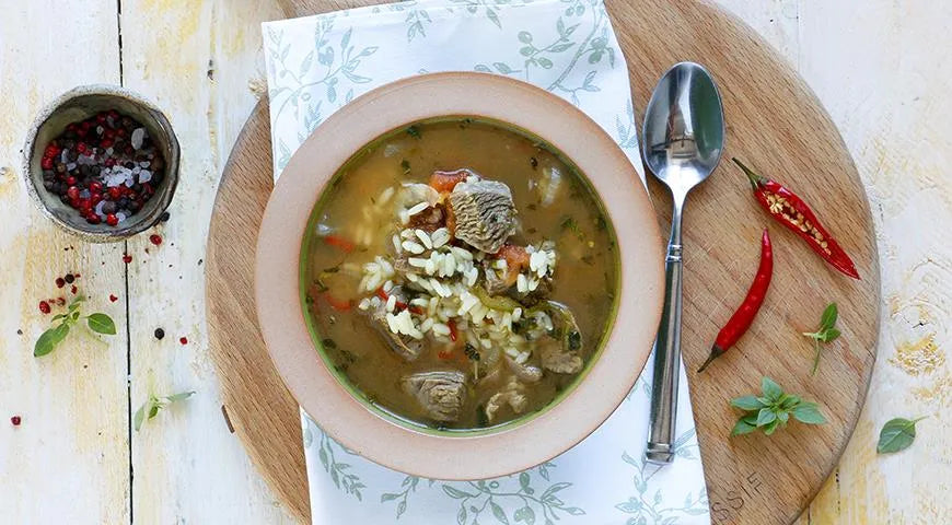 Classic Kharcho Soup (Georgian Beef and Rice Soup) - Walfosbrand.com