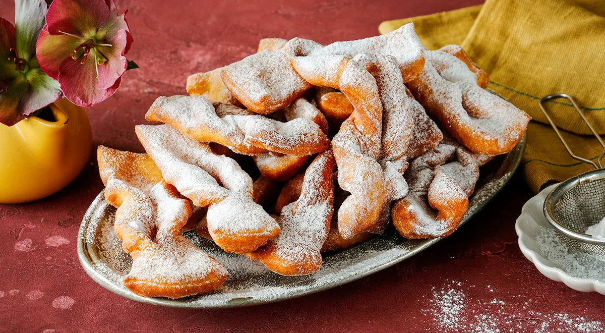 Crispy Kefir Fritters (Khvorost) with Baking Powder - Walfosbrand.com