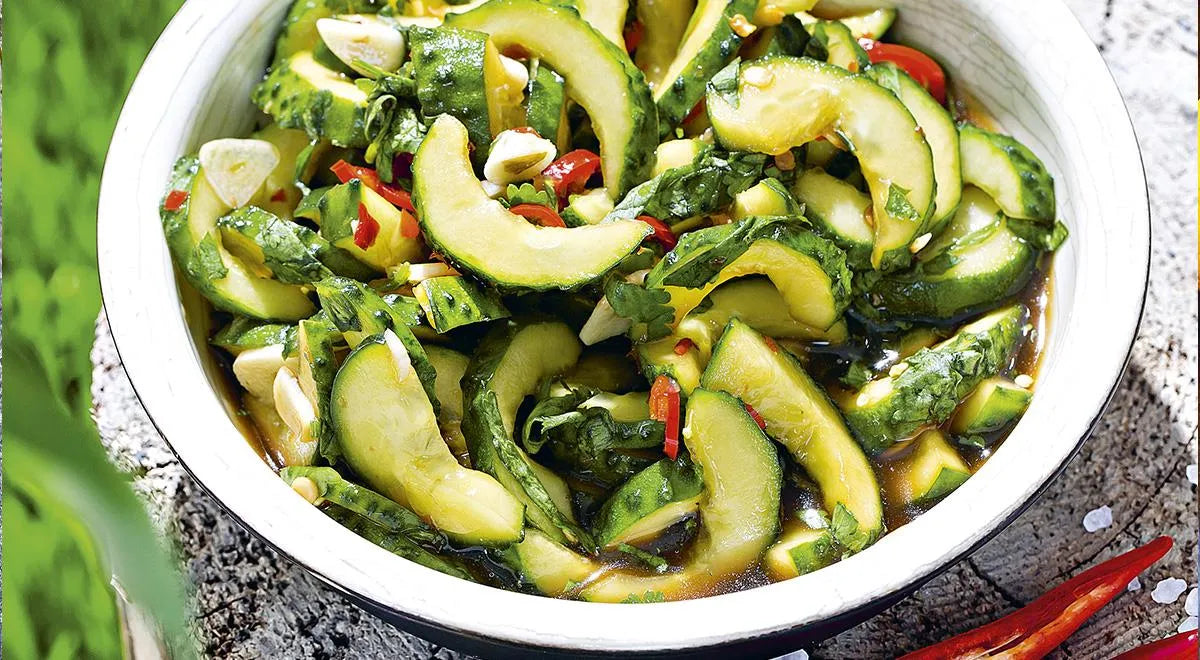 Spicy Pickled Cucumbers with Soy Sauce and Chili - Walfosbrand.com