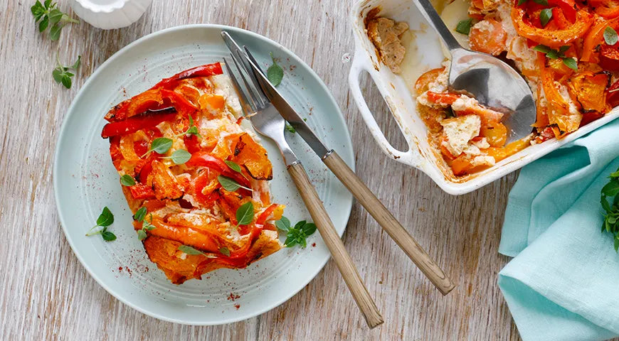 Vegetable Casserole with Egg Custard - Walfosbrand.com