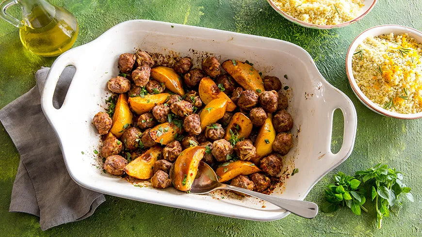 Baked Mini Meatballs with Quince and Nuts - Walfosbrand.com