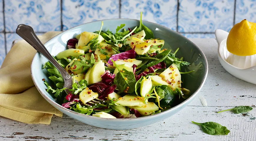 Green Salad with Apple and Lemon - Walfosbrand.com