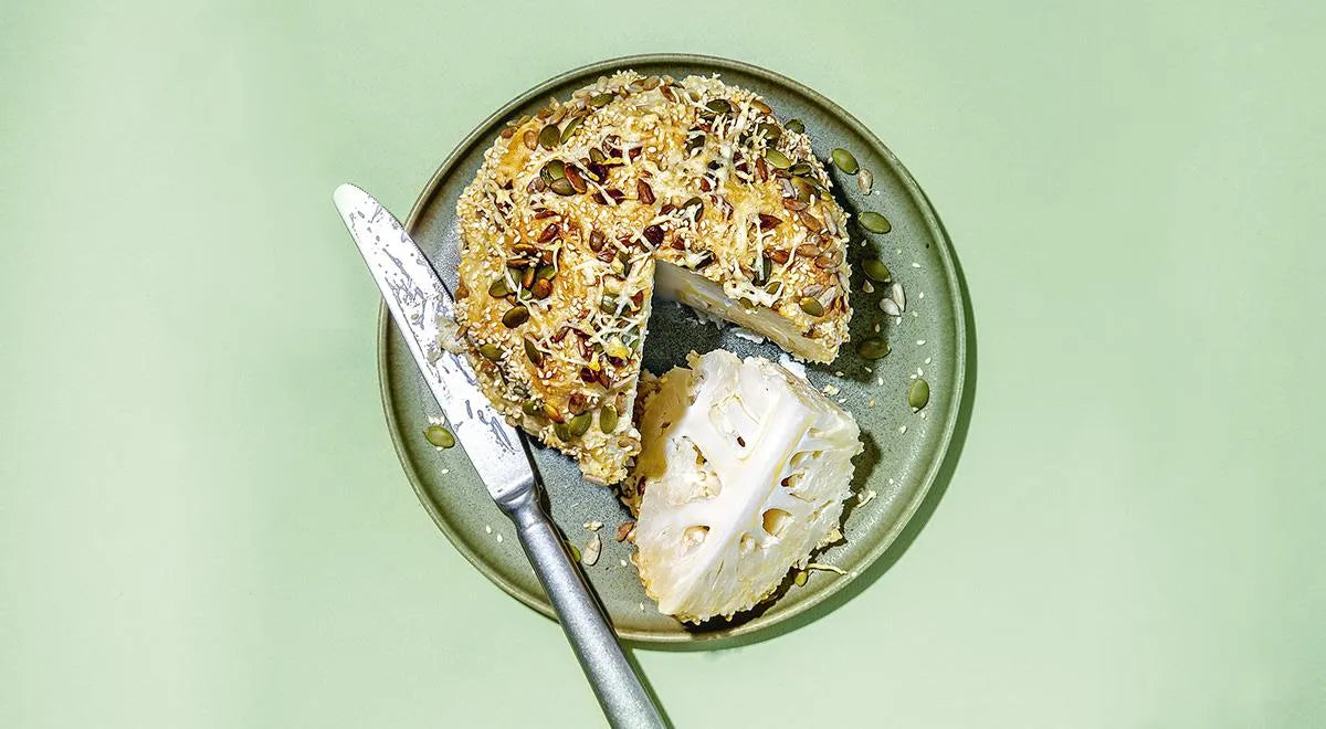 Baked Cauliflower with Hummus and Cheese - Walfosbrand.com