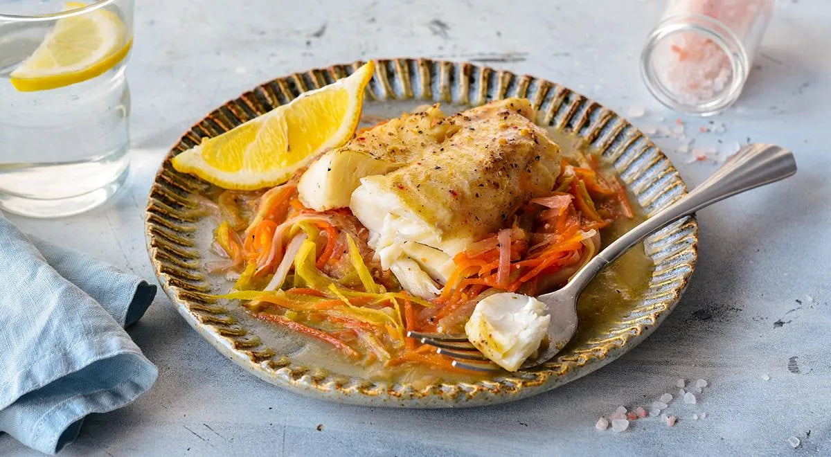 Cod in Foil with Leeks and Carrots - Walfosbrand.com