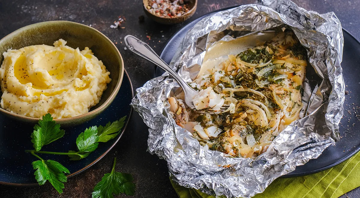 Foil-Baked Cod with Lemon and Herbs - Walfosbrand.com