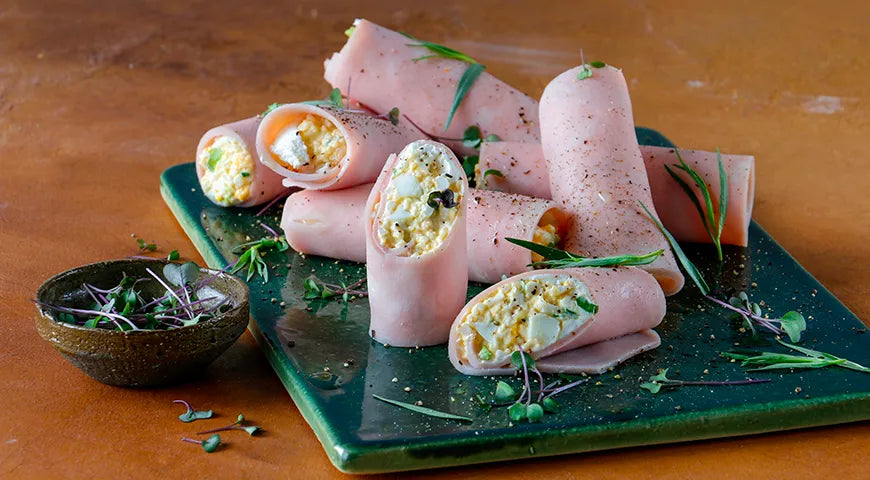 Ham and Egg Salad Roll-Ups - Walfosbrand.com