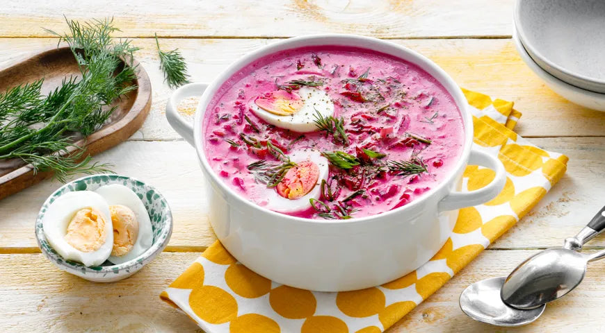 Chilled Beet Kefir Soup (Kholodnik) - Walfosbrand.com