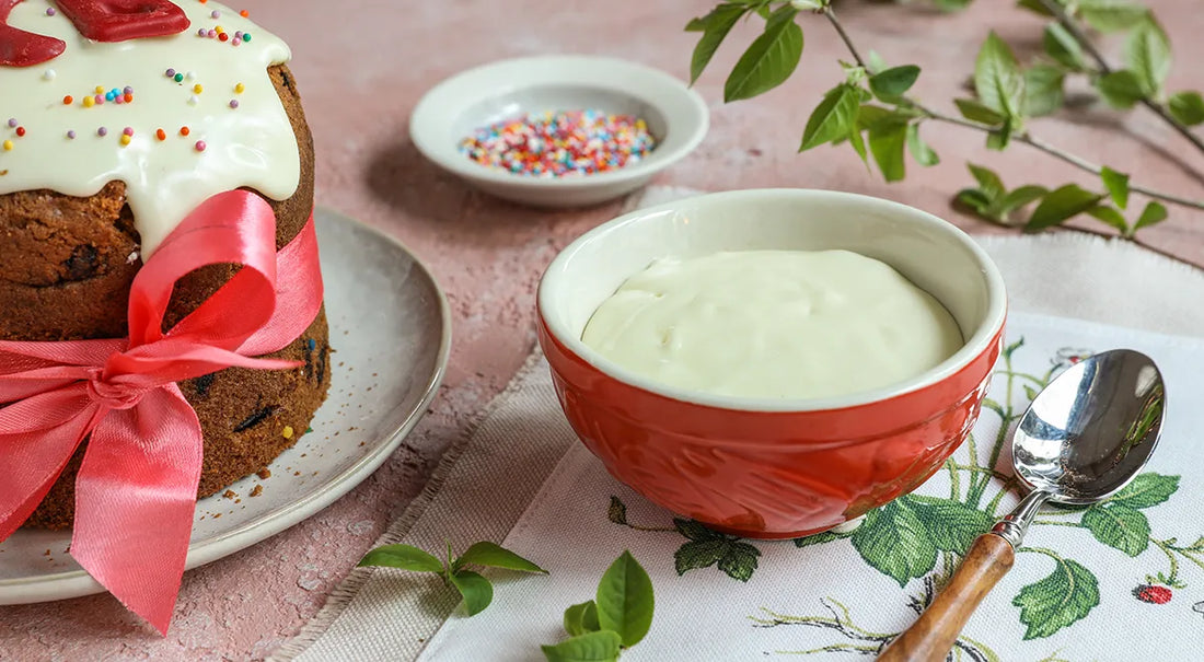 Russian Condensed Milk Glaze Recipe for Easter Bread - Walfosbrand.com