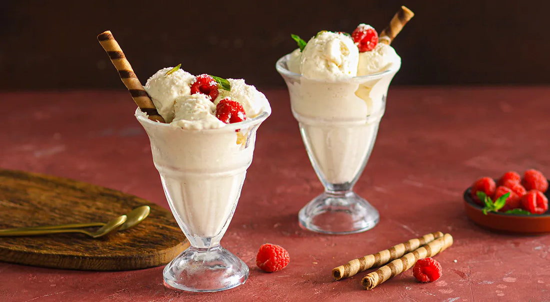 Velvety Homemade Ice Cream with Cream and Yogurt - Walfosbrand.com