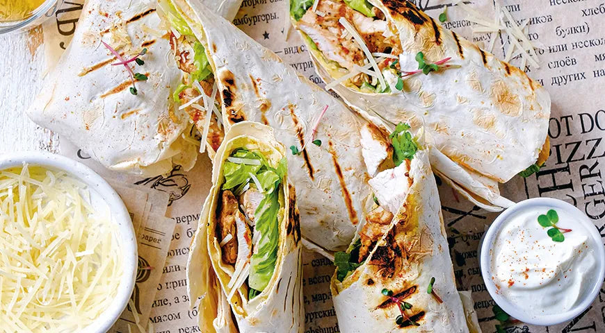 Lavash with Turkey and Parmesan Cheese - Walfosbrand.com