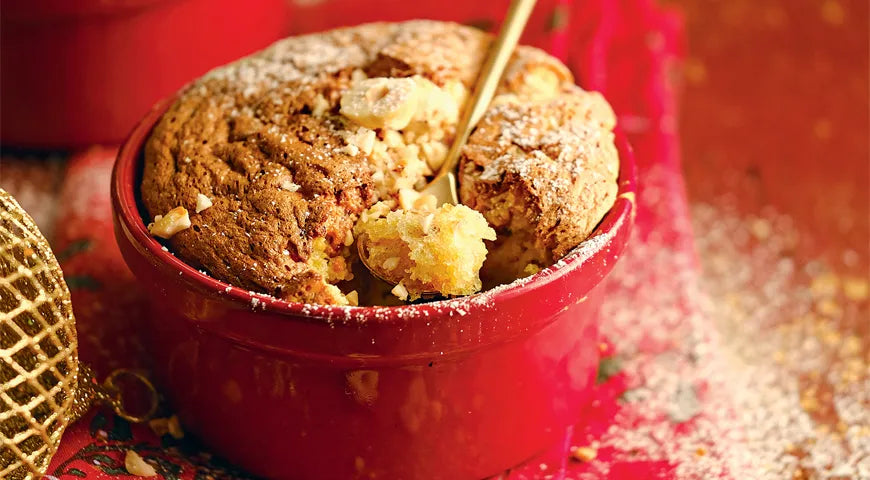 Classic Cake Soufflé with White Chocolate and Hazelnuts - Walfosbrand.com