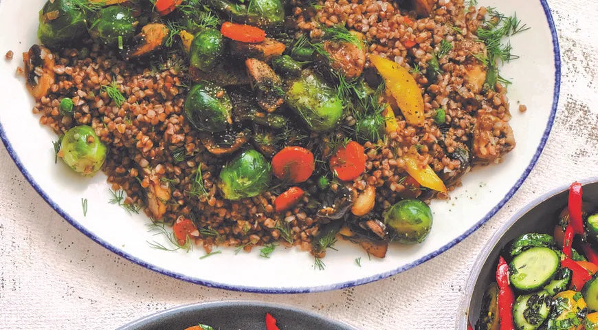 Buckwheat with Mushrooms and Vegetables (Grechka s Gribami i Ovoshchami) - Walfosbrand.com