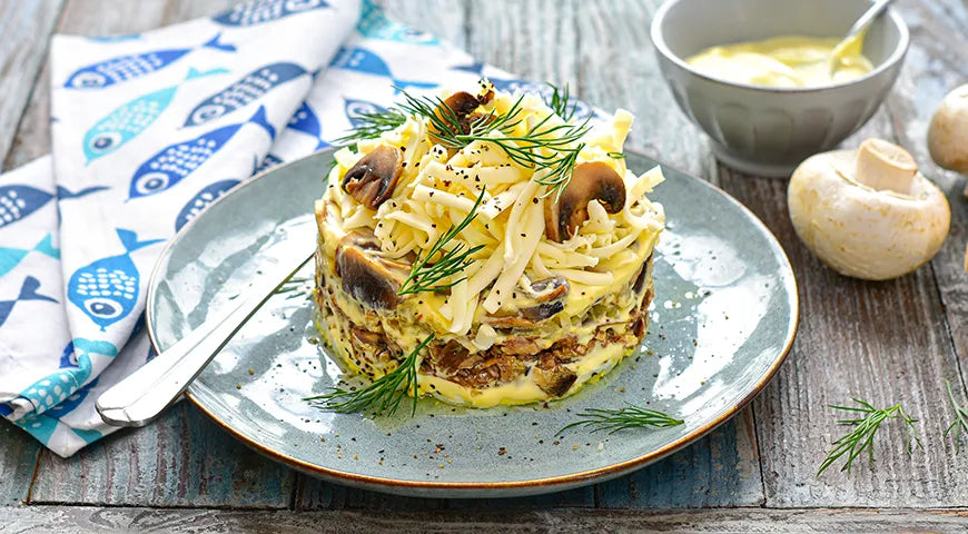 Smoked Sprat and Processed Cheese Salad: A Baltic-Inspired Layered Appetizer - Walfosbrand.com