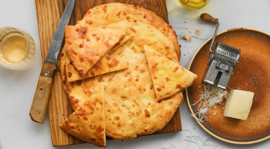 Kefir Flatbreads with Cheese and Butter (Лепешки на кефире) - Walfosbrand.com