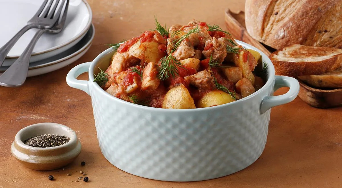 Braised Potatoes with Pork (Tushenaya Kartoshka so Svininoy) - Walfosbrand.com