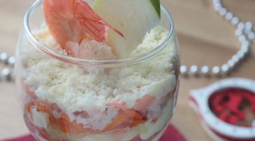 Mimosa Salad with Smoked Fish and Shrimp - Walfosbrand.com