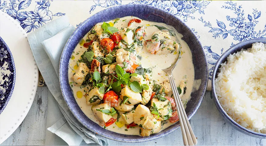 Creamy Chicken Stew with Tomatoes and Herbs - Walfosbrand.com