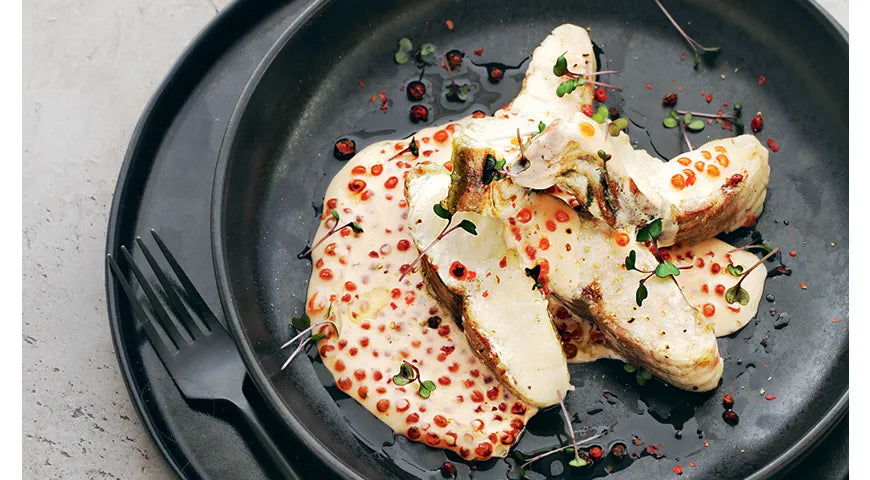 Sturgeon Steaks with Caviar Sauce - Walfosbrand.com