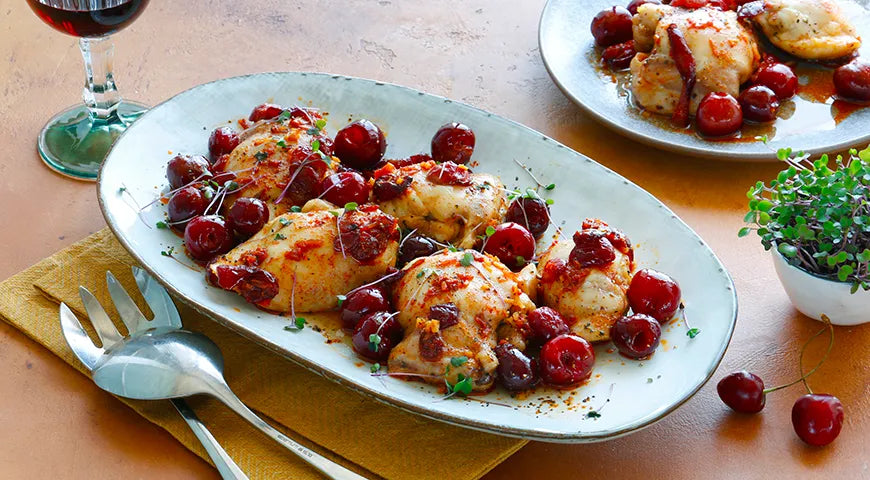 Chicken Thighs with Cherry Sauce - Walfosbrand.com