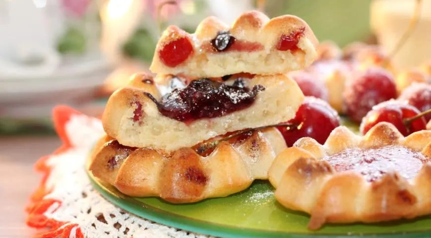 Curd Cookies with Jam and Cherry - Walfosbrand.com