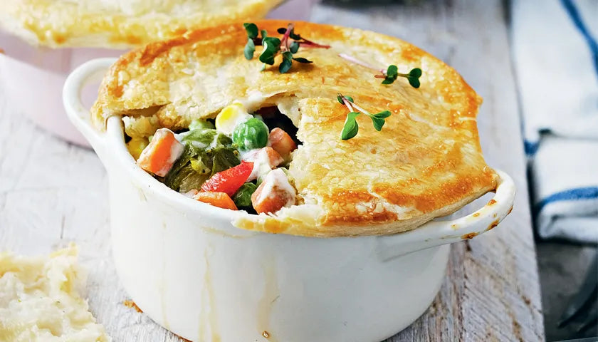 Individual Vegetable Ragout with Puff Pastry Lid - Walfosbrand.com