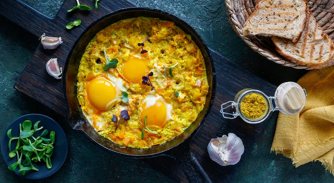 Golden Turmeric Shakshuka with Yellow Tomatoes: A Vibrant Mediterranean Breakfast - Walfosbrand.com