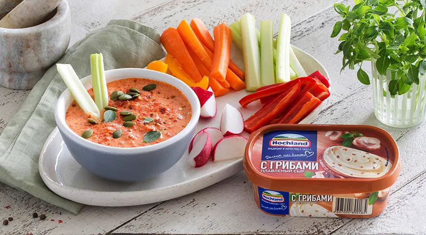 Roasted Red Pepper Cheese Dip - Walfosbrand.com