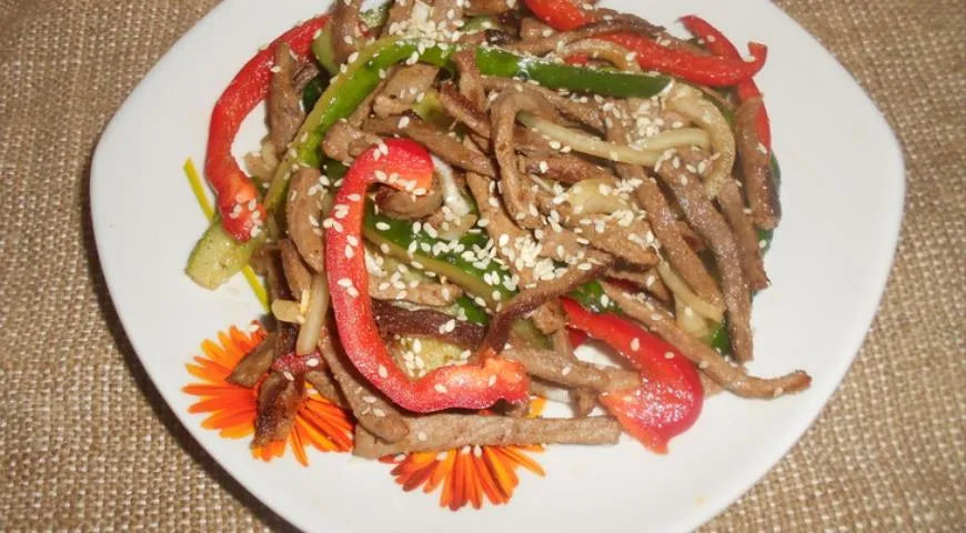 Chinese-Style Cucumbers with Beef - Walfosbrand.com