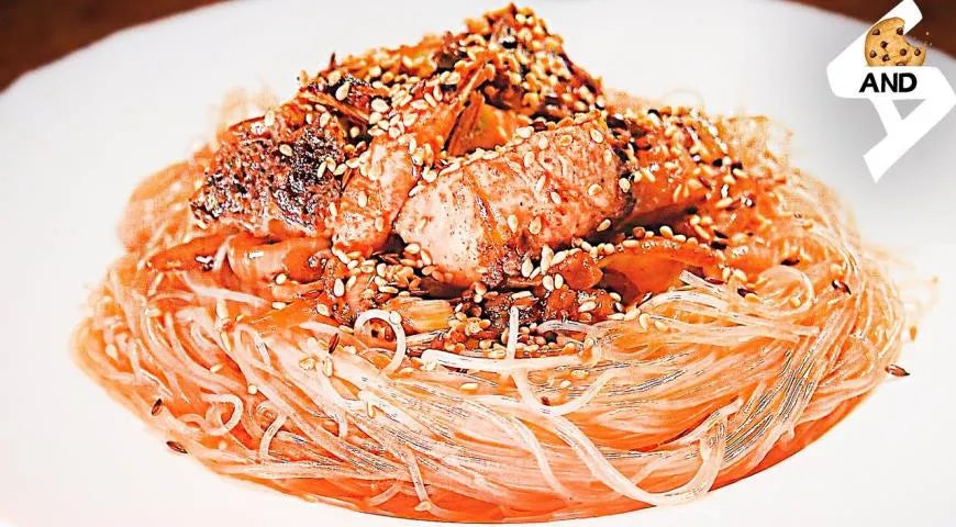 Glass Noodles with Sturgeon and Shrimp - Walfosbrand.com