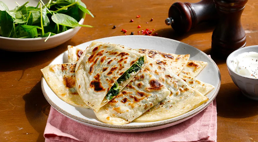 Kutaby with Greens (Azerbaijani Herb Flatbreads) - Walfosbrand.com