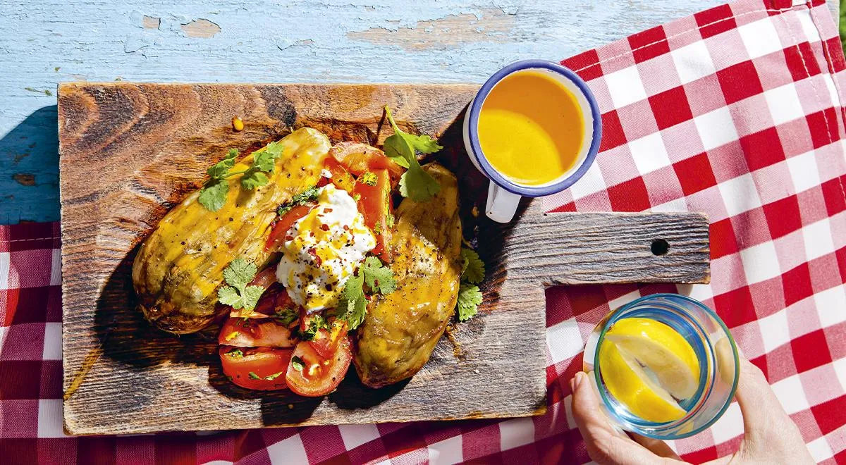 Grilled Eggplant with Stracciatella Cheese and Tomatoes - Walfosbrand.com