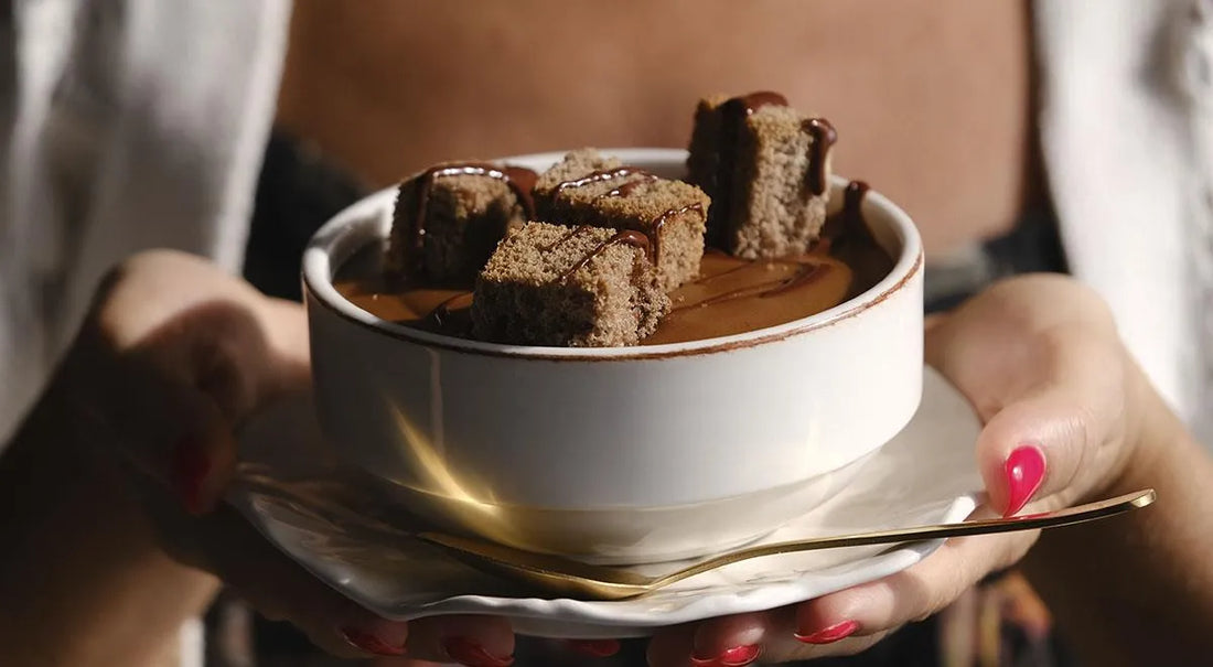 Chocolate Soup with Sponge Croutons - Walfosbrand.com