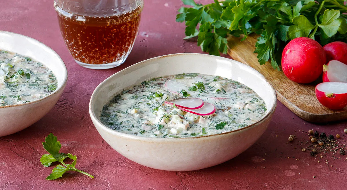 Okroshka on Kvass with Mayonnaise - Walfosbrand.com