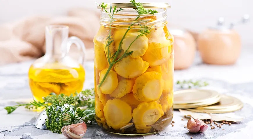 Whole Pickled Pattypan Squash - Walfosbrand.com