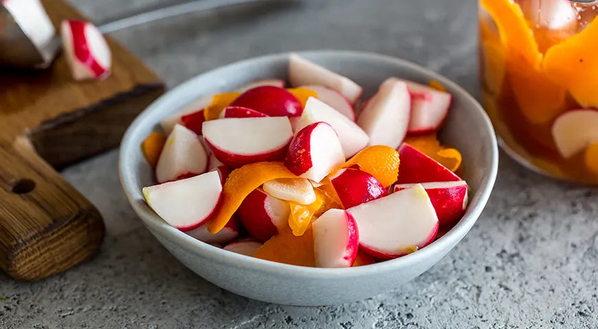 Marinated Radish with Citrus Aroma (Маринованный редис с цитрусовым ароматом) - Walfosbrand.com