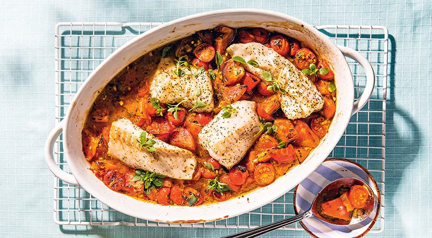 Spicy Baked Fish with Tomatoes - Walfosbrand.com