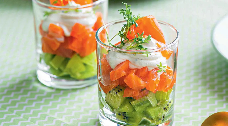 Smoked Salmon and Kiwi Verrines: A Vibrant Russian Appetizer - Walfosbrand.com