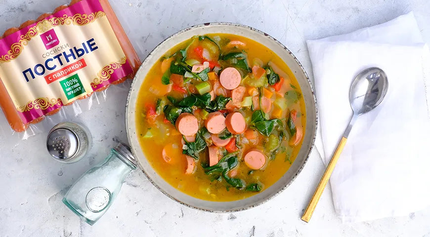 Hearty Vegetable Soup with Sausages - Walfosbrand.com