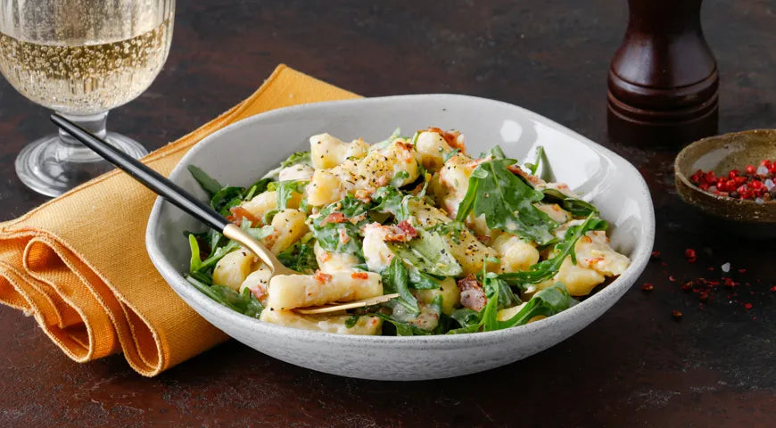 Gnocchi with Cream Sauce and Sausage - Walfosbrand.com