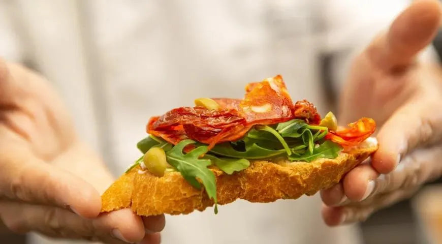 Bruschetta with Chorizo and Sun-Dried Tomatoes - Walfosbrand.com