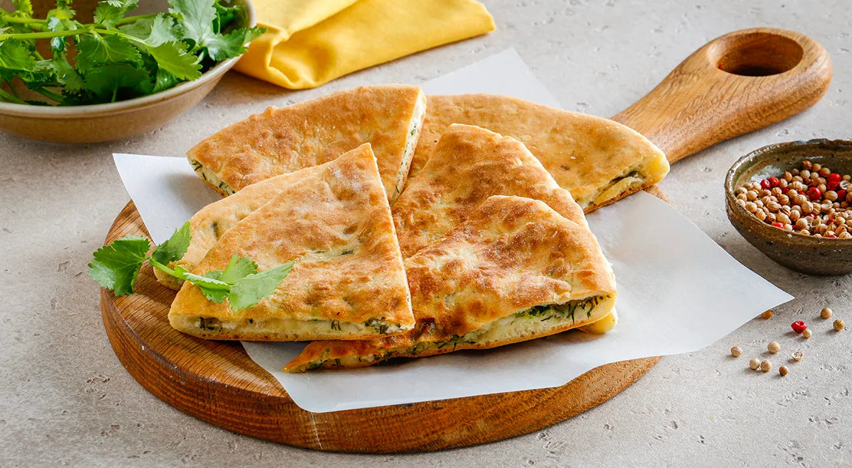 Skillet Khachapuri with Cheese and Herbs - Walfosbrand.com