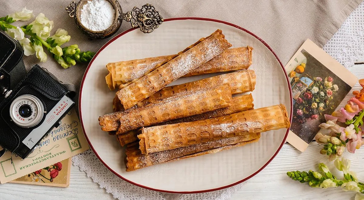 Classic Soviet-Style Wafer Rolls (Vafli-Trubochki) - Walfosbrand.com