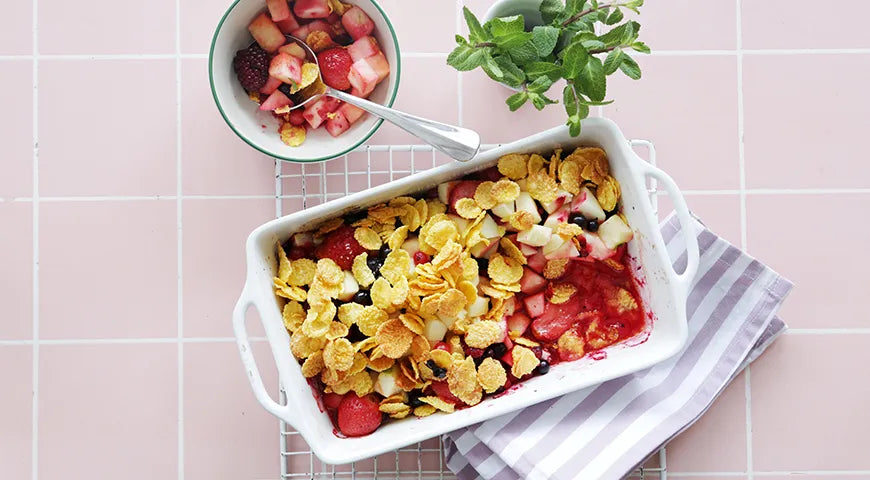 Effortless Crumble with a Cornflake Crunch Topping - Walfosbrand.com
