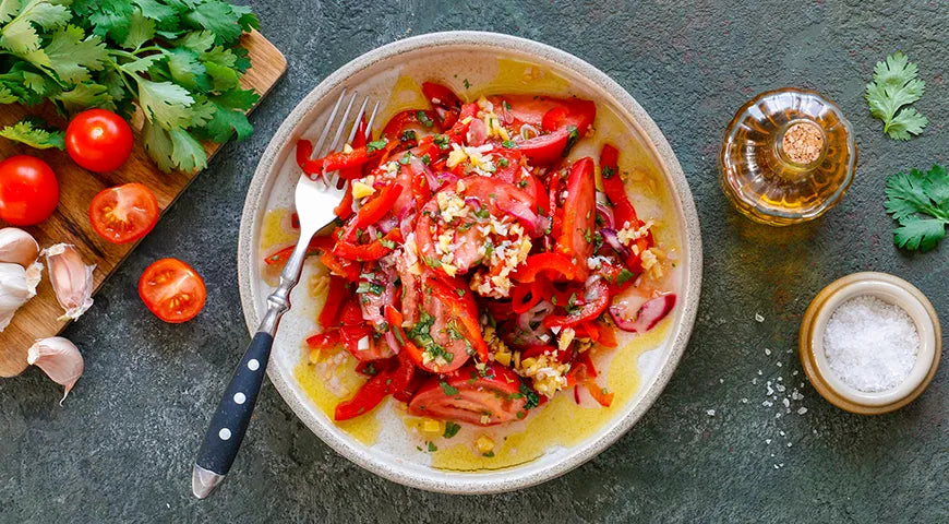 Tomato and Marinated Sweet Pepper Salad - Walfosbrand.com