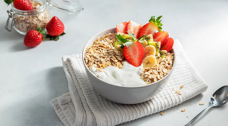 Strawberry Banana Yogurt Cereal Breakfast Bowl - Walfosbrand.com