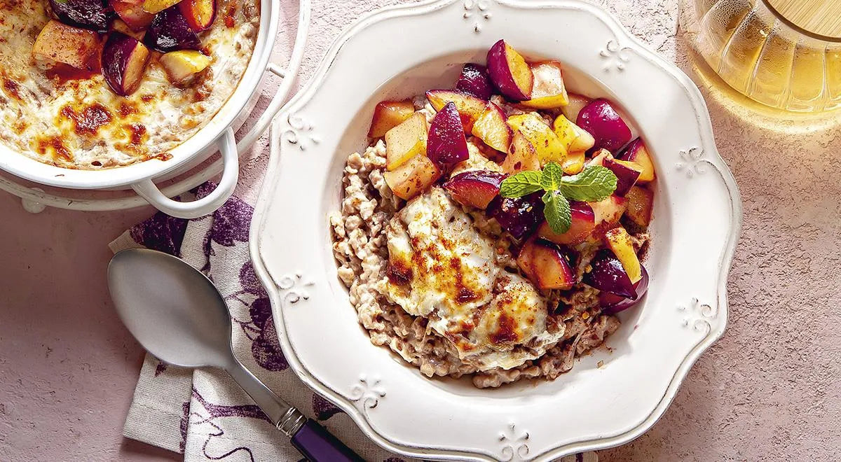 Овсяная каша с сыром и фруктами (Oatmeal with Cheese and Fruit) - Walfosbrand.com