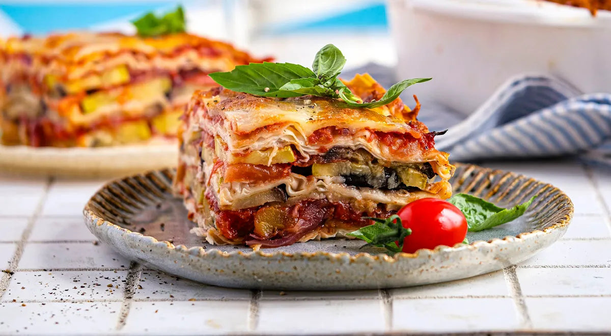 Lavash Lasagna with Vegetables and Tomato Sauce - Walfosbrand.com