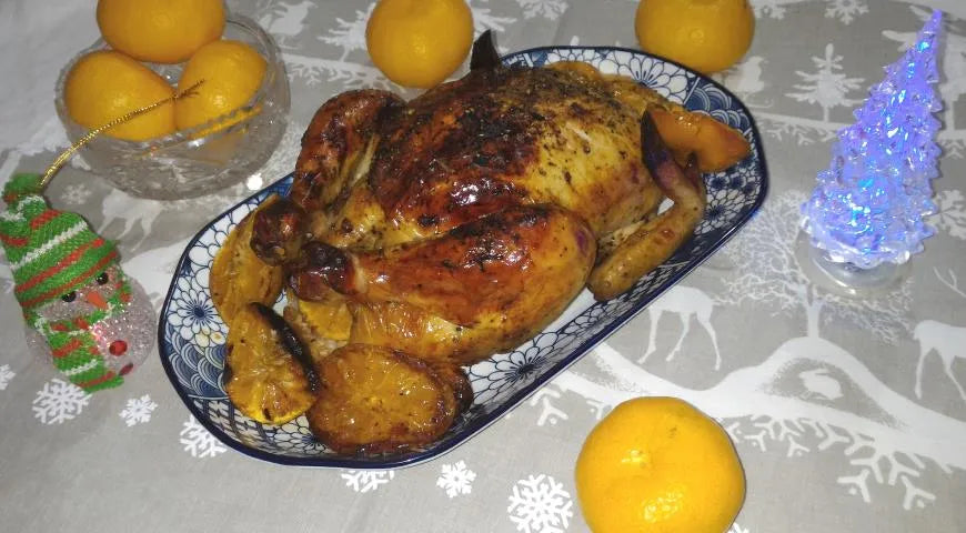 Oven-Baked Chicken with Mandarin Oranges - Walfosbrand.com