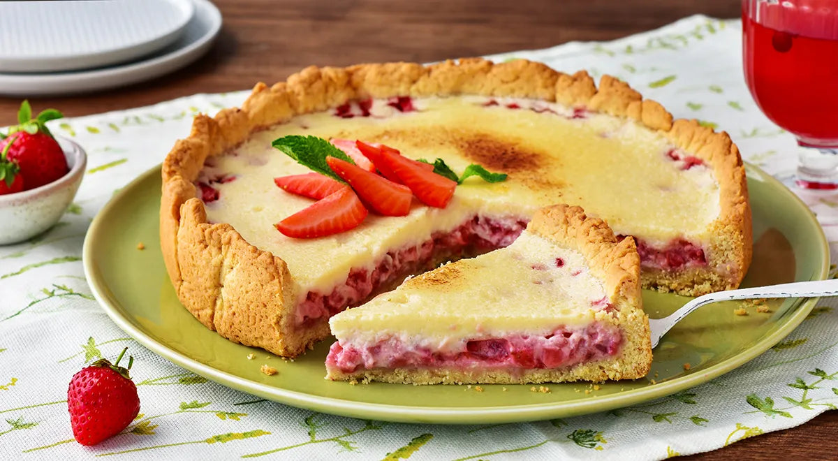 Strawberry Custard Pie - Walfosbrand.com