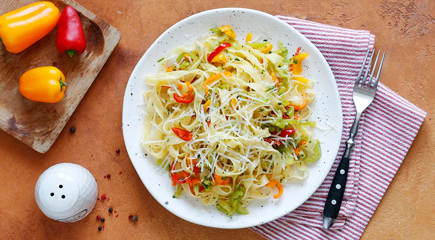Pasta with Sweet Bell Peppers - Walfosbrand.com